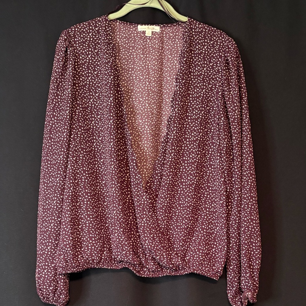 Faux wrap top